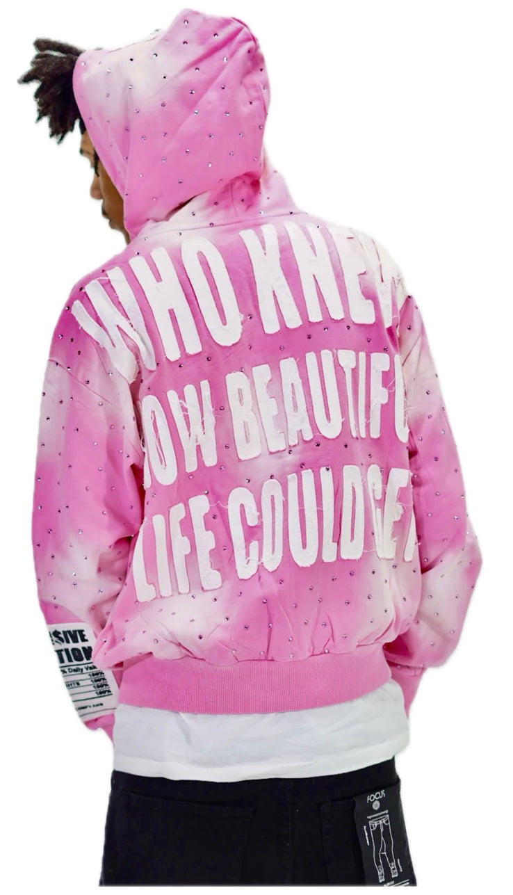 "Who Knew" Pink Zip up
