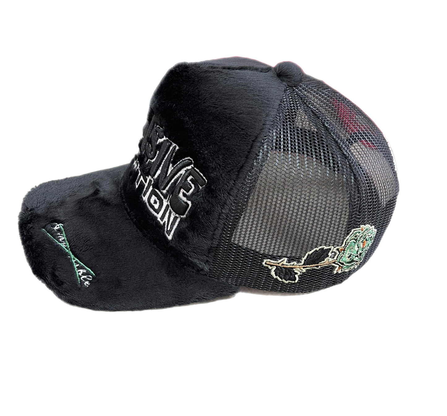 Expen$ive Velvet Trucker Hat