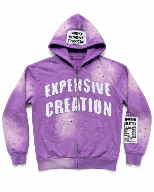 “Who Knew” Lavender Purple Zip-up