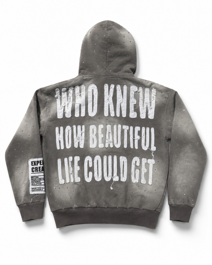 “Who Knew” Grey Zip-up