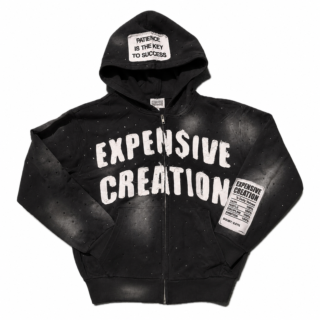 "Who Knew" Black Zip Up