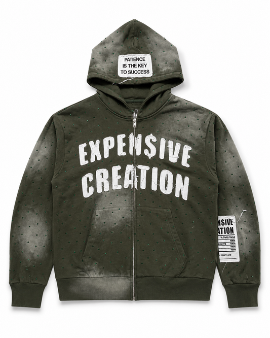 “Who Knew” T-Rex Green Zip-up