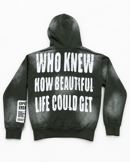 “Who Knew” T-Rex Green Zip-up