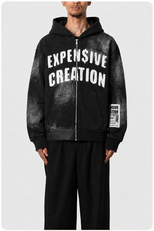 "Who Knew" Black Zip Up