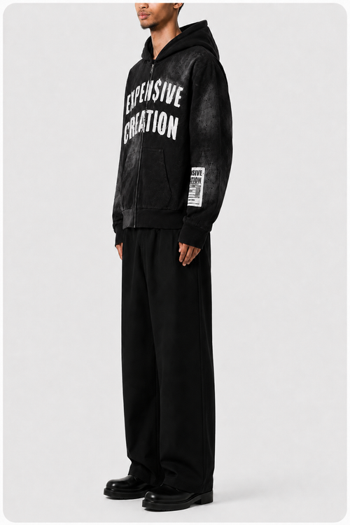 "Who Knew" Black Zip Up