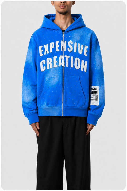 "Who Knew" Blue Zip Up