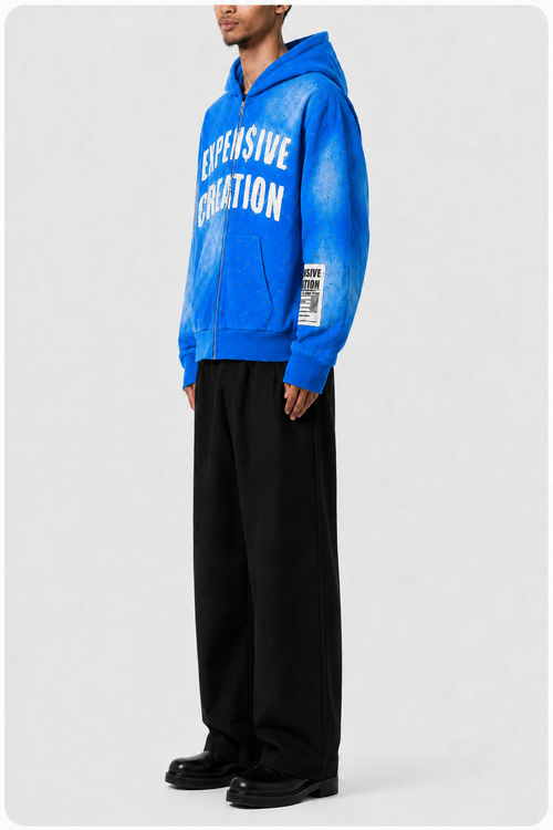 "Who Knew" Blue Zip Up