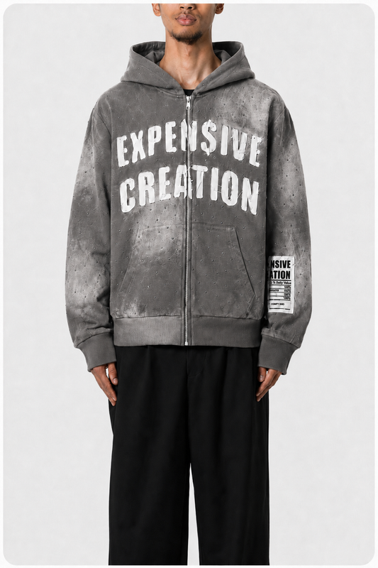 “Who Knew” Grey Zip-up