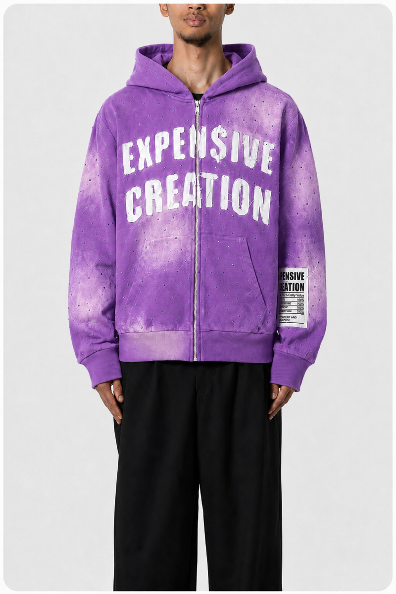 “Who Knew” Lavender Purple Zip-up